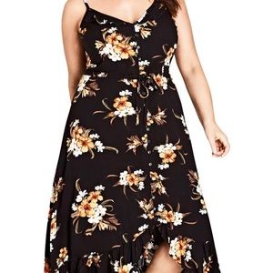 GUC City Chic Aurba Dress Floral Maxi